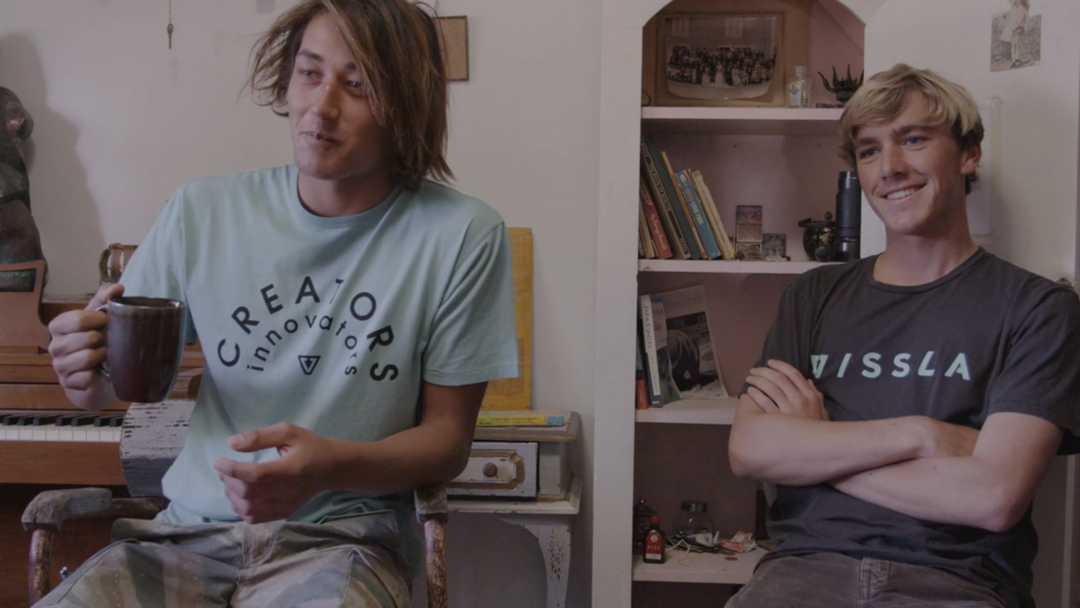 Vissla Words with Derrick Disney and Lucas Dirkse - surf artists interview and creative conversation