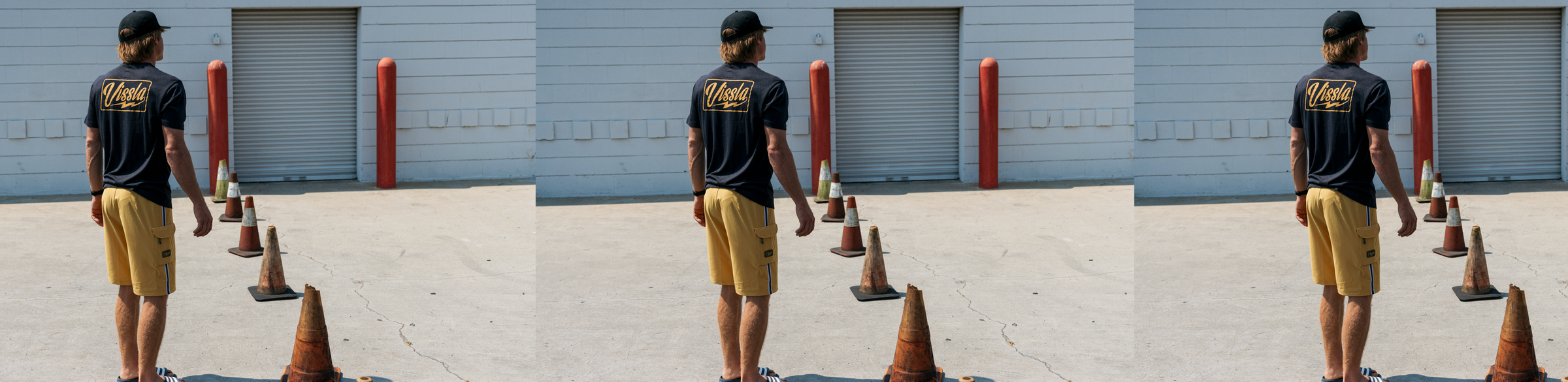 Photo of surfer Eric Geiselmanin a vissla.momp Lite Dri Release Tee