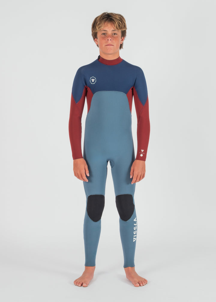 Vissla 7 Seas Boys 3-2 Full Back Zip Wetsuit