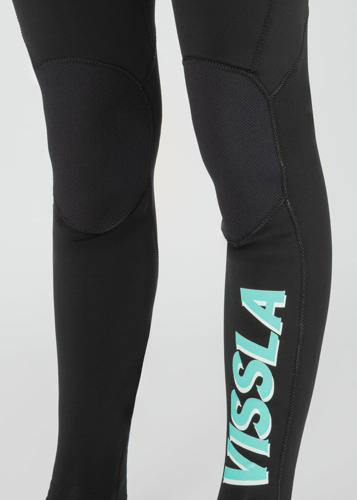 Vissla 7 Seas Boys 2-2 Short Sleeve Full Wetsuit in Black, view 6