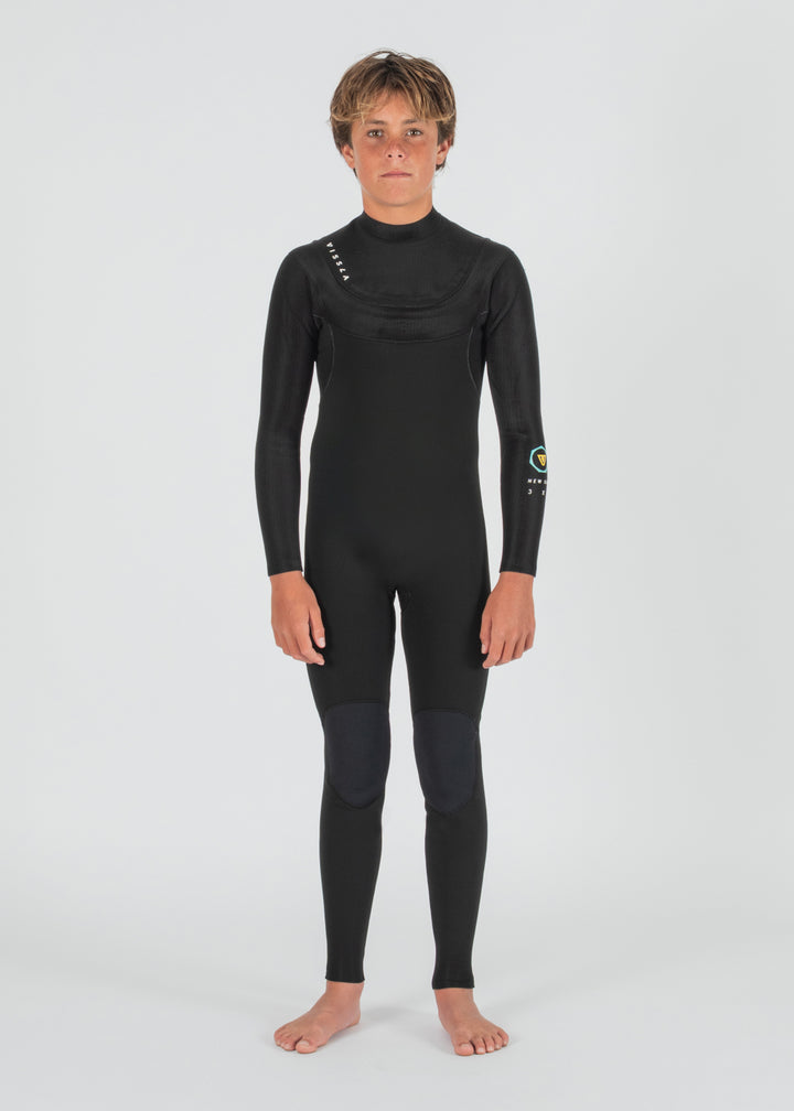 New Seas Boys 4-3 Full U-Zip Wetsuit