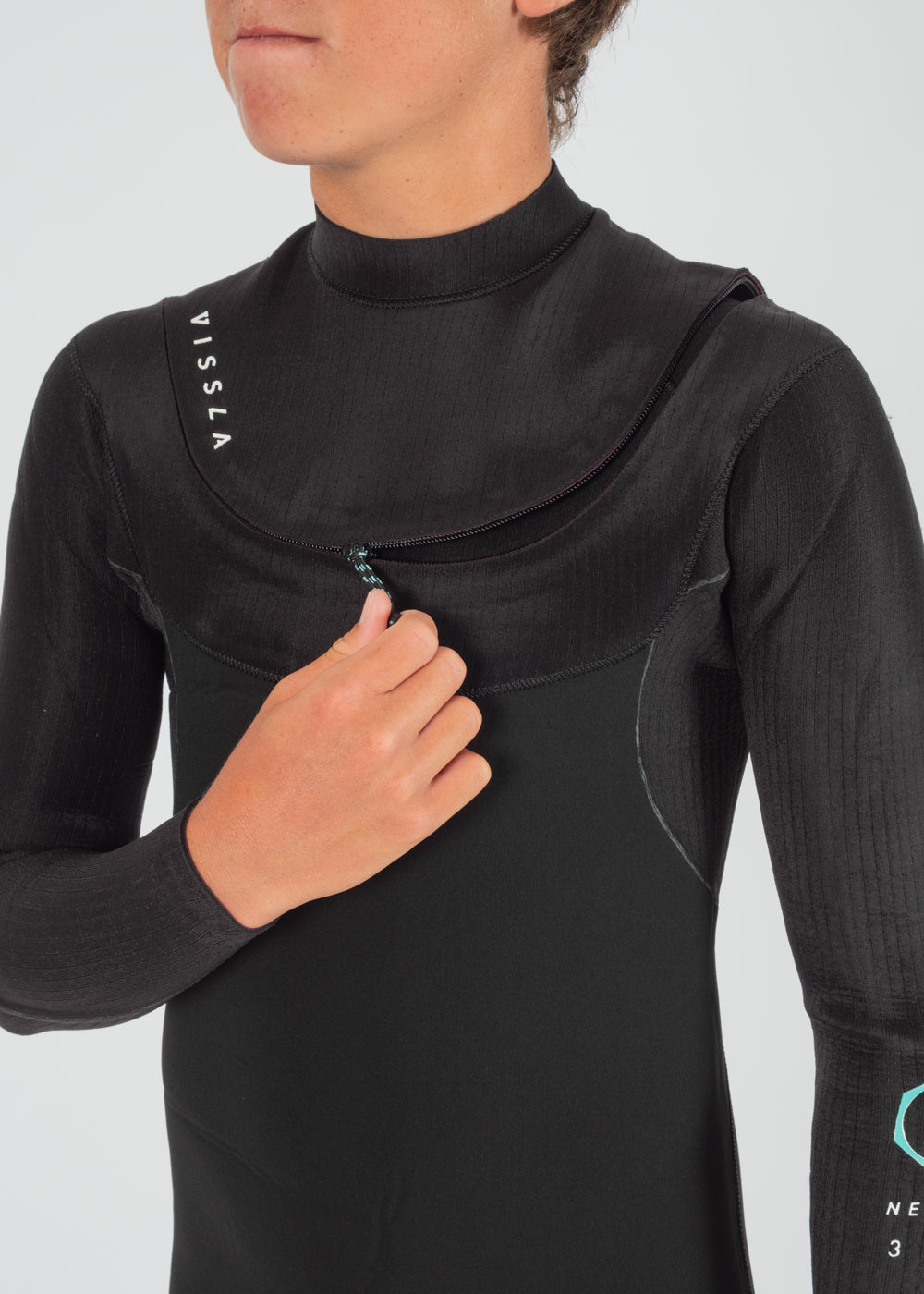New Seas Boys 4-3 Full U-Zip Wetsuit