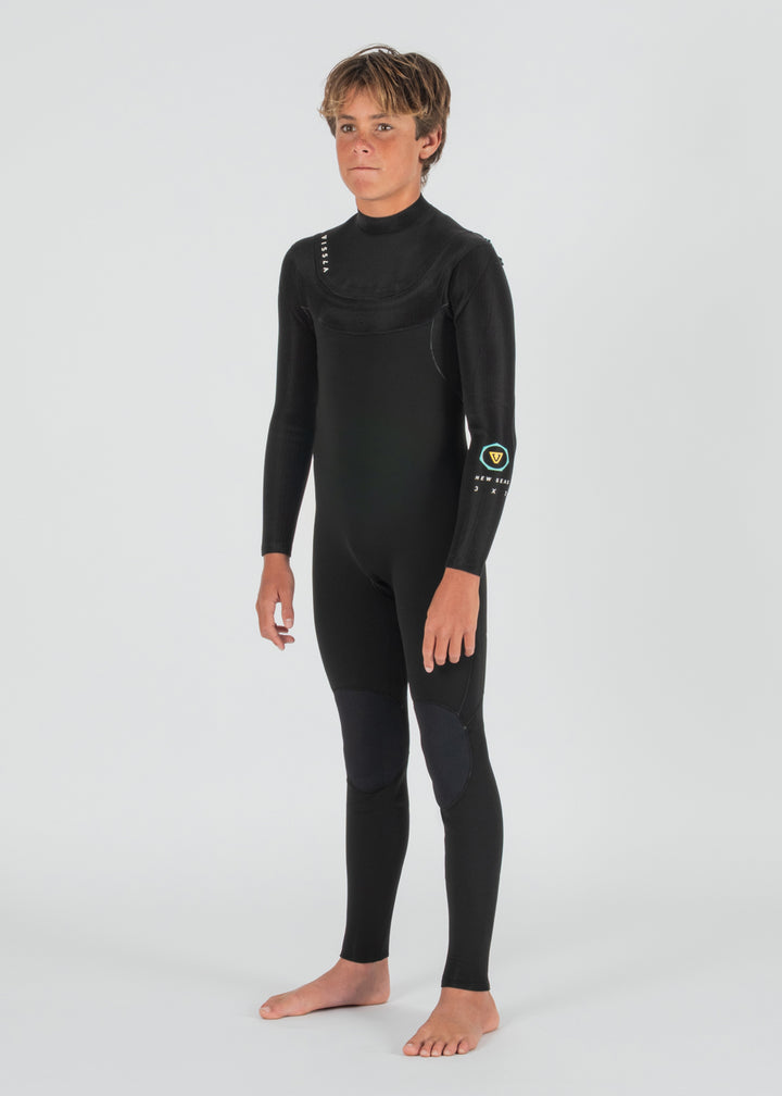 New Seas Boys 3-2 Full U-Zip Wetsuit