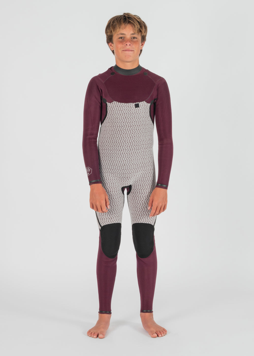 New Seas Boys 4-3 Full U-Zip Wetsuit