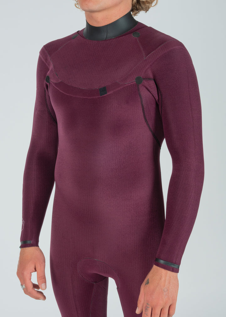 Vissla New Seas 2-2 Long Sleeve Spring U-Zip Wetsuit in Midnight, view 8