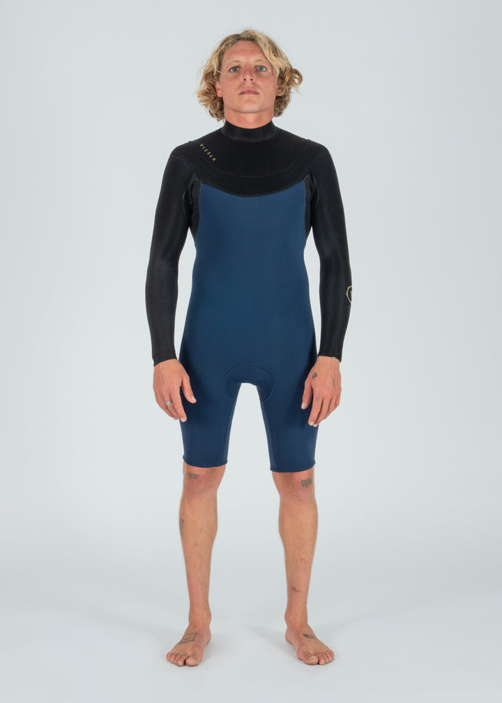 Vissla New Seas 2-2 Long Sleeve Spring U-Zip Wetsuit