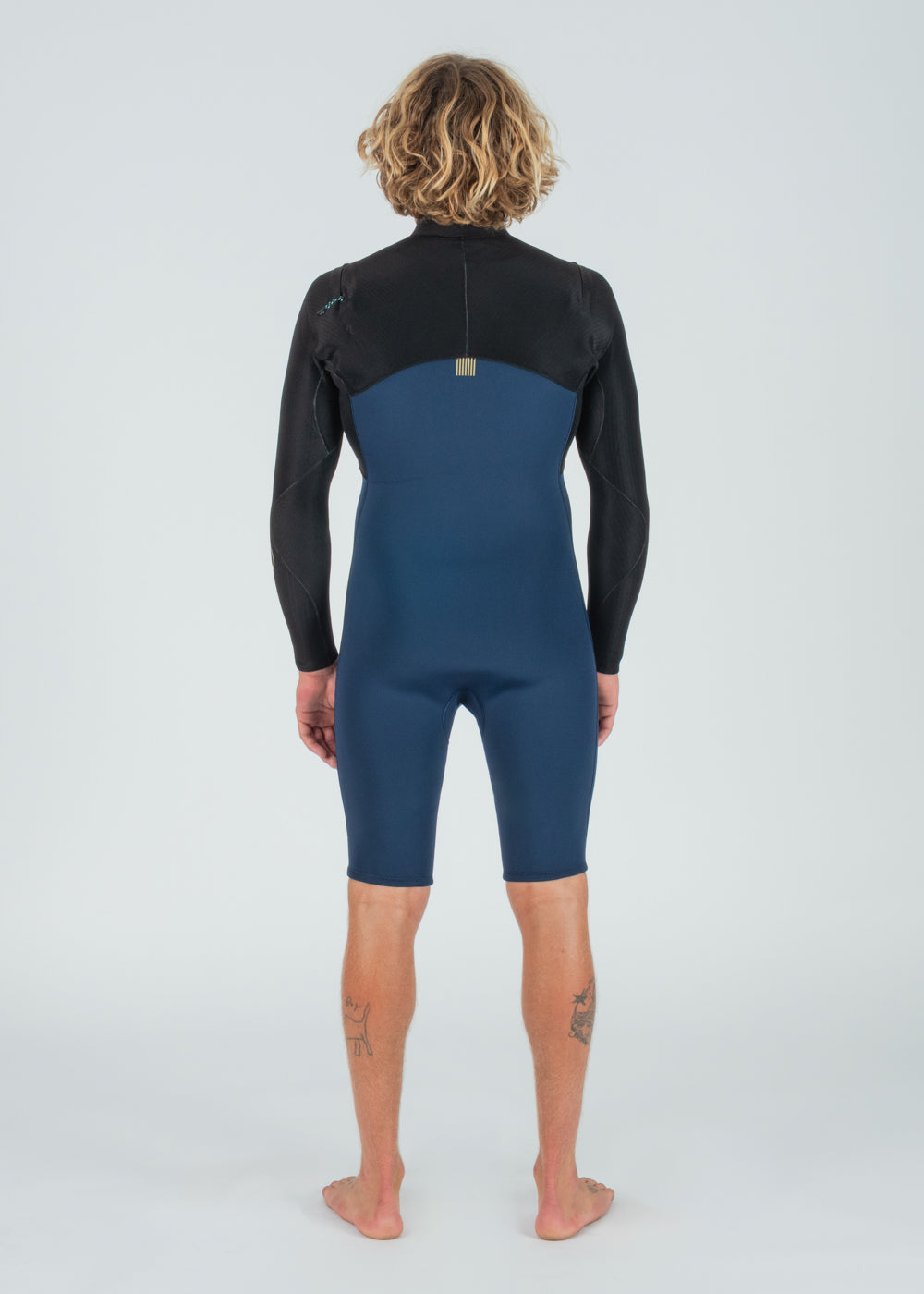 Vissla New Seas 2-2 Long Sleeve Spring U-Zip Wetsuit in Midnight, view 3