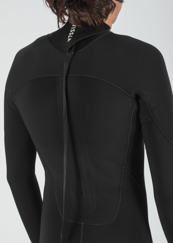 Vissla 7 Seas 4-3 Full Back Zip Wetsuit in Black, view 9