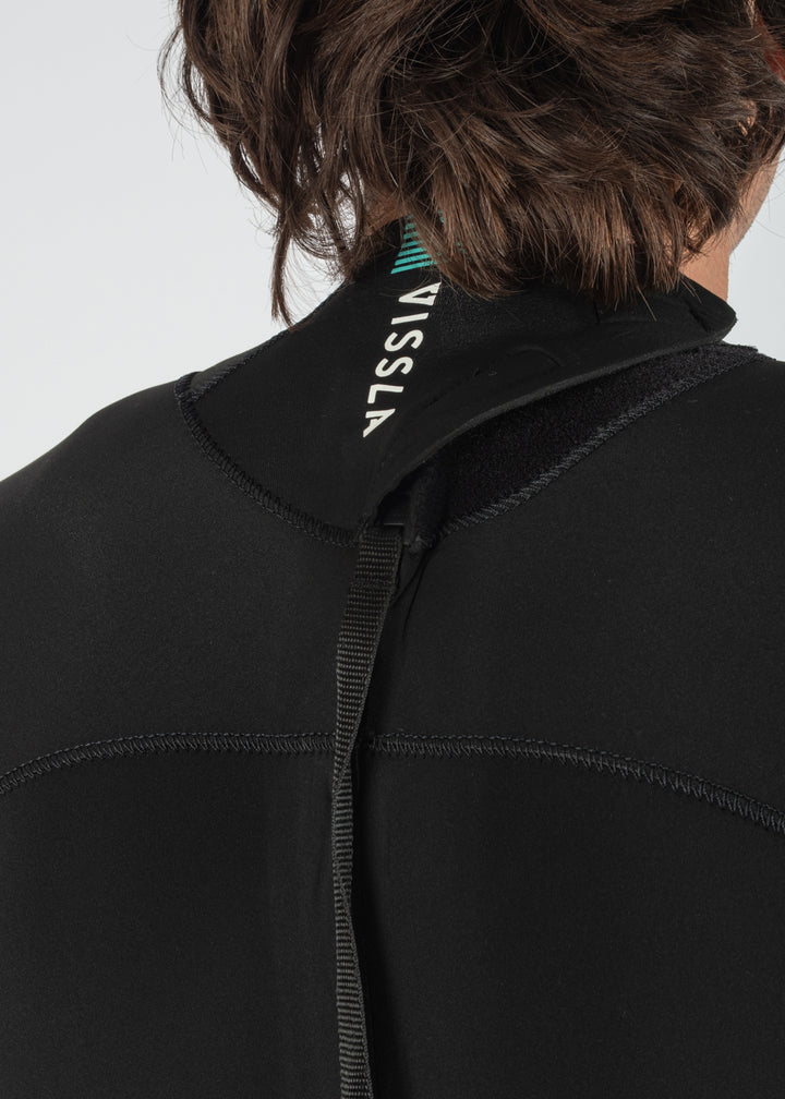 Vissla 7 Seas 4-3 Full Back Zip Wetsuit in Black, view 10