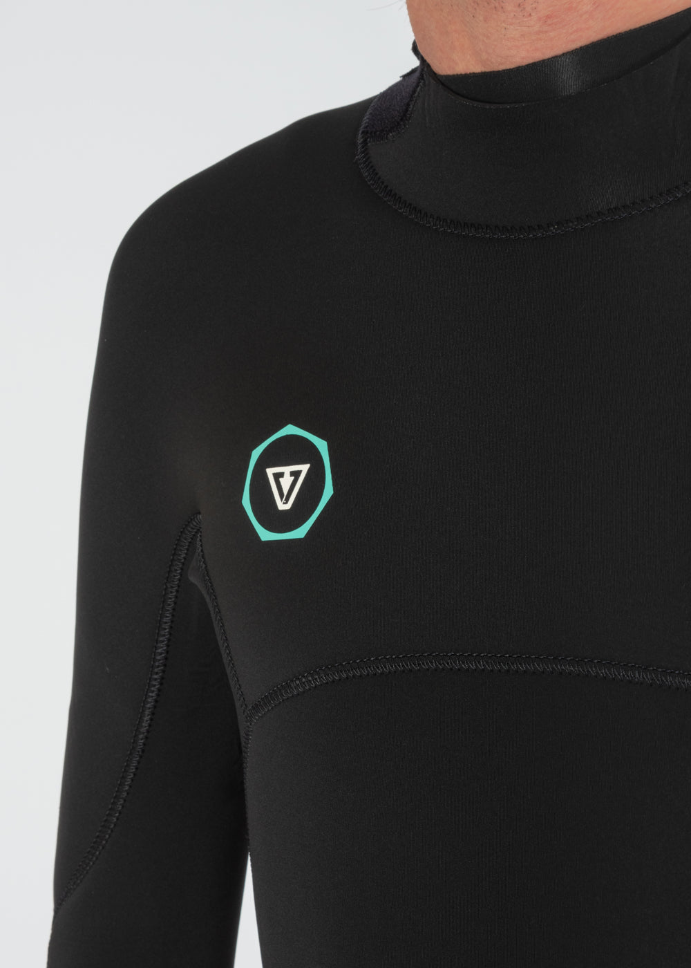 Vissla 7 Seas 3-2 Full Back Zip Wetsuit in Black, view 7