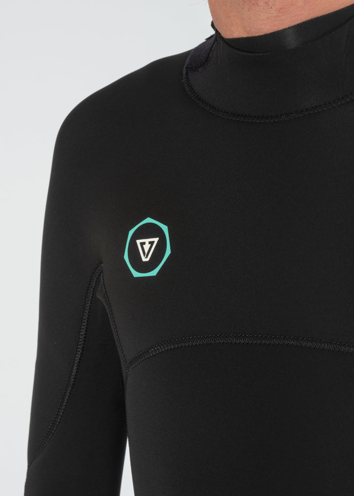 Vissla 7 Seas 4-3 Full Back Zip Wetsuit in Black, view 12