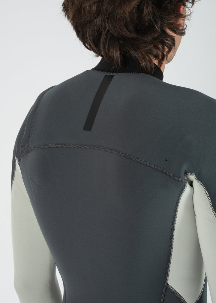 Vissla 7 Seas Comp 3-2 Full Chest Zip Wetsuit in Coal, view 6