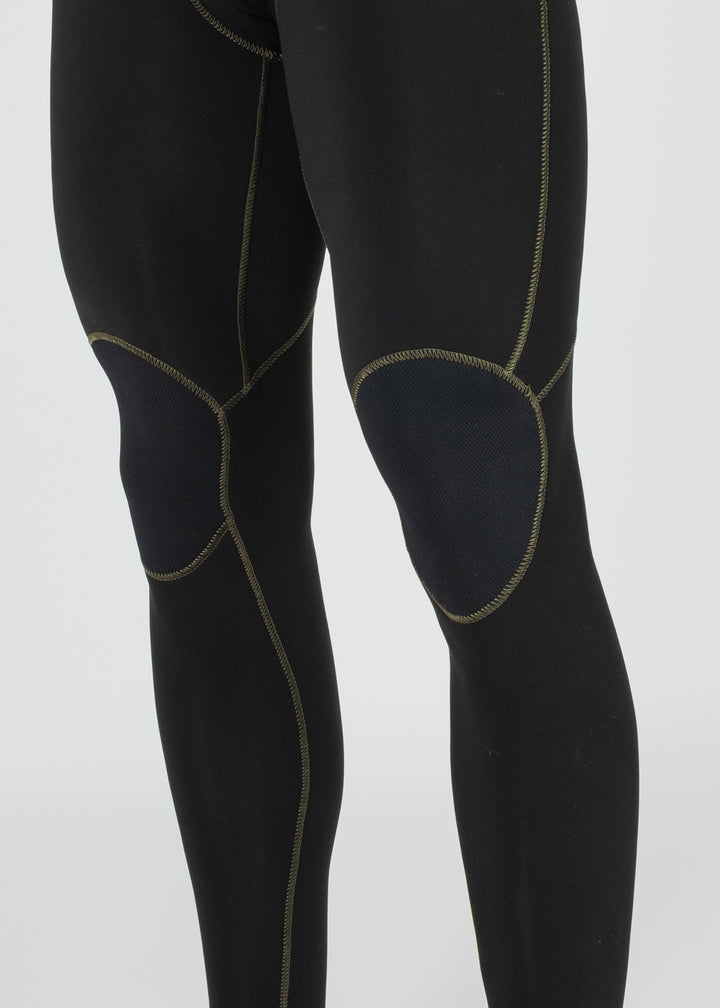 Vissla High Seas II 4-3 Full No Zip Wetsuit in Army, view 3