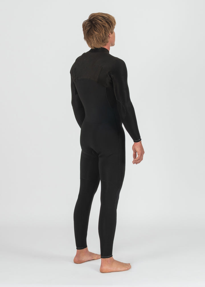 Vissla High Seas II 4-3 Full No Zip Wetsuit in Stealth, view 6