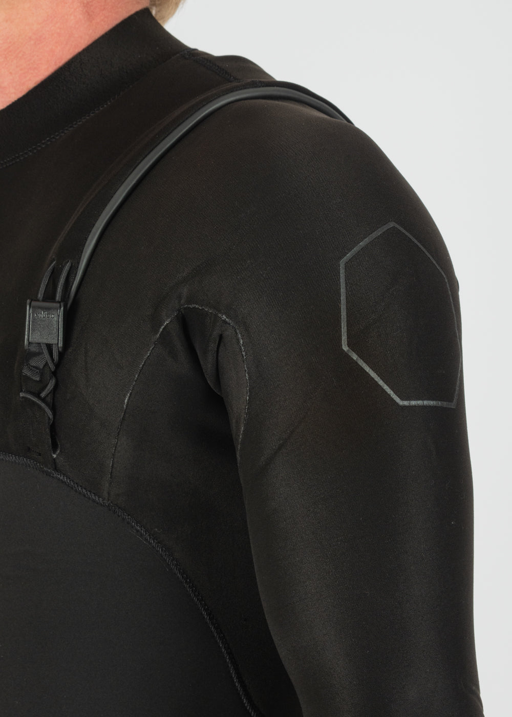 Vissla High Seas II 4-3 Full No Zip Wetsuit in Stealth, view 3