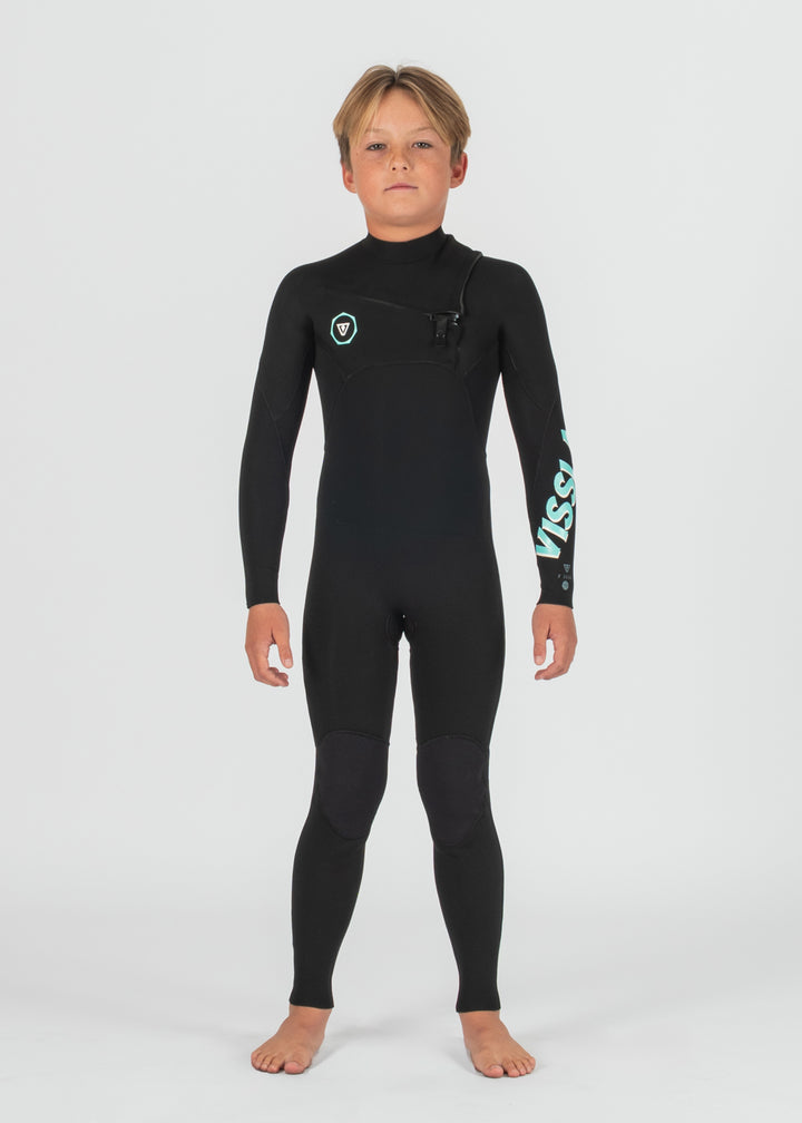 Vissla 7 Seas Boys 4-3 Full Chest Zip Wetsuit