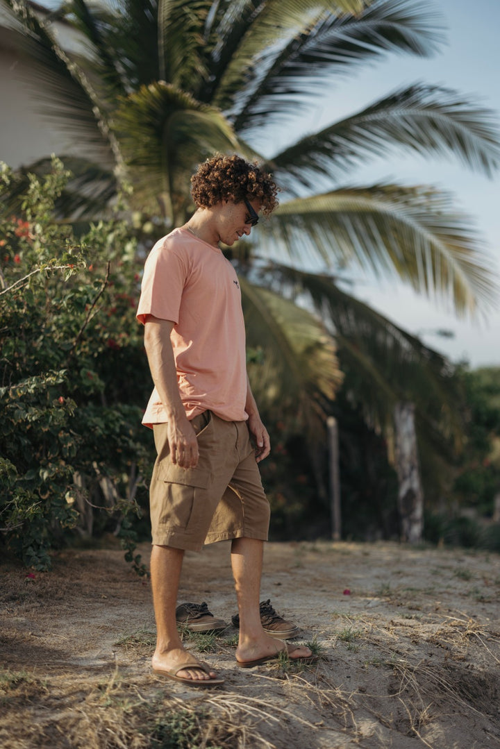 Vissla County Cargo Twill 21" Walkshort in Dark Khaki, view 2