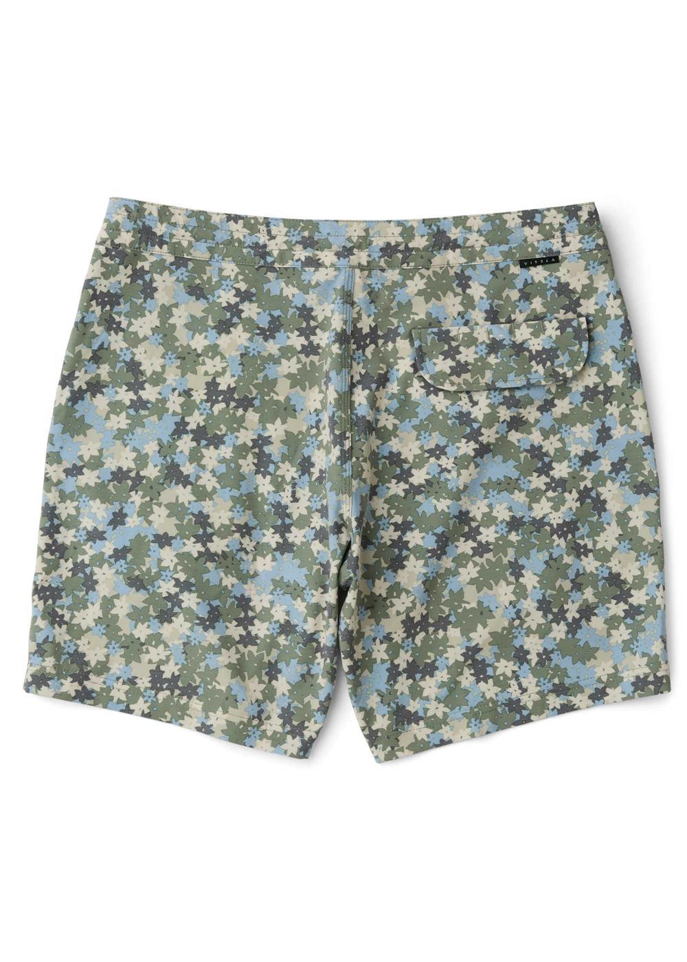 Vissla Jungalo 17" Boys Boardshort in Army, view 2