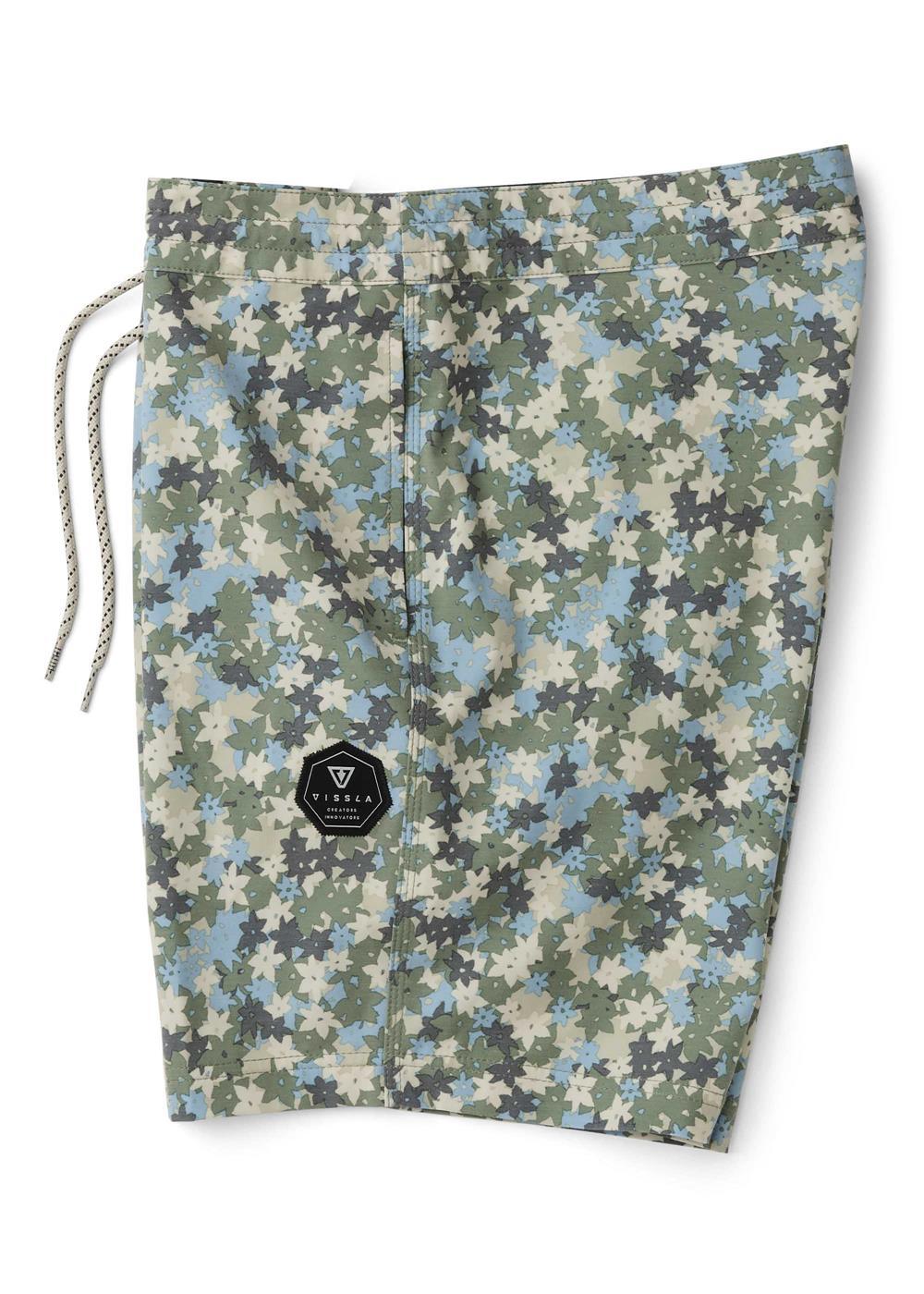 Vissla Jungalo 17" Boys Boardshort in Army, view 3