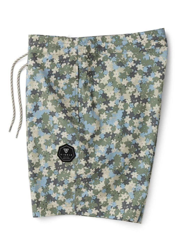 Vissla Jungalo 17" Boys Boardshort in Army, view 3