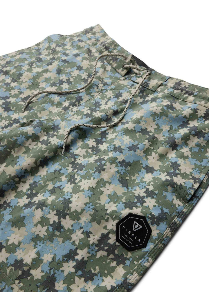 Vissla Jungalo 17" Boys Boardshort in Army, view 4