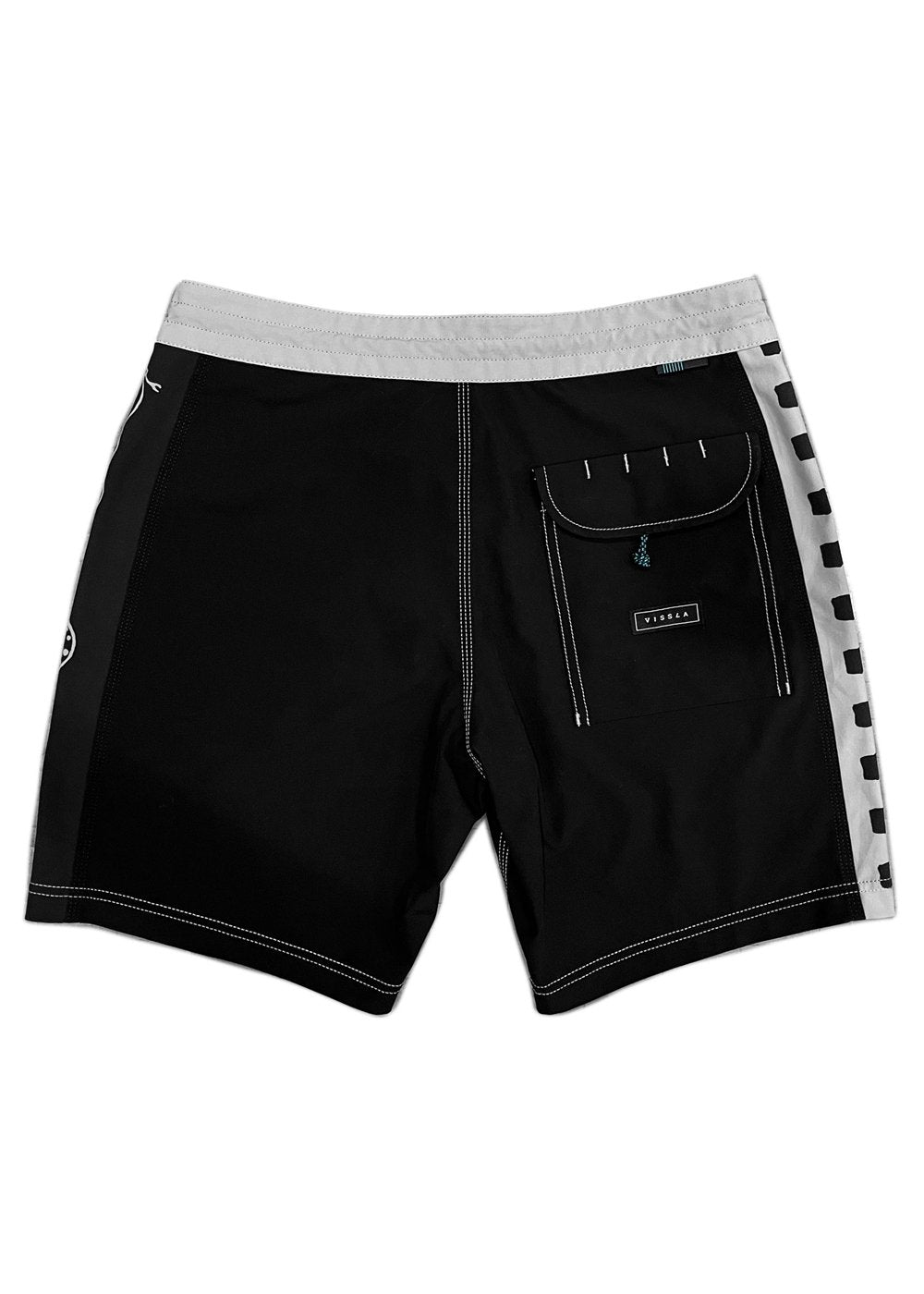 Vissla Serpents 18" Boys Boardshort in Black, view 2