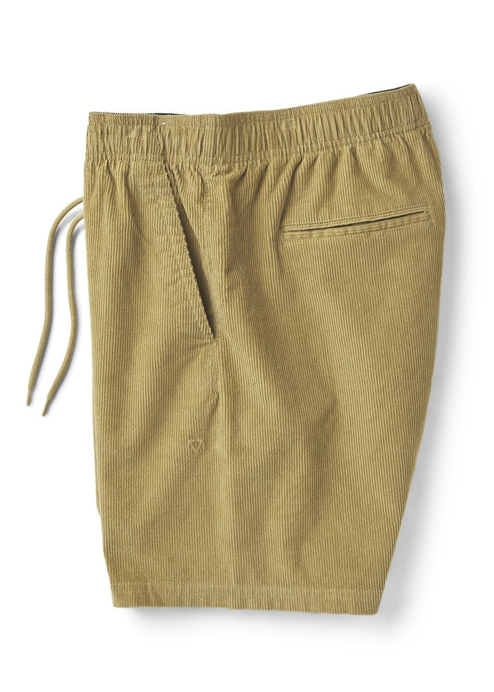 Vissla No See Ums Cord Eco 17" Boys Elastic Walkshort in Dark Sand, view 3