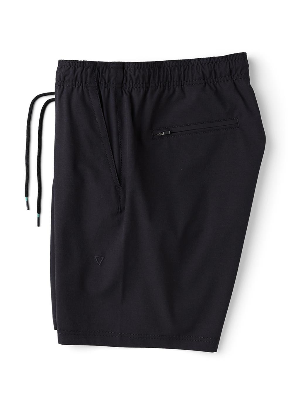 Vissla No See Ums Hybrid Eco 16.5" Boys Elastic Walkshort in Black, view 3