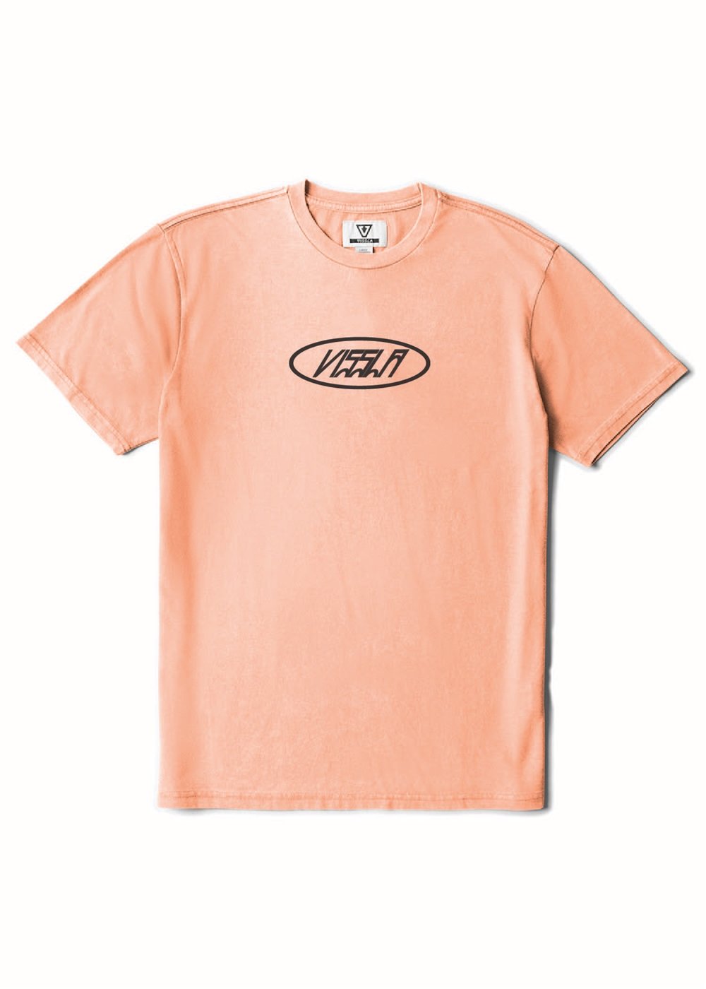 Vissla Woodside Cosmic Wash Boys Tee in Guava, view 2