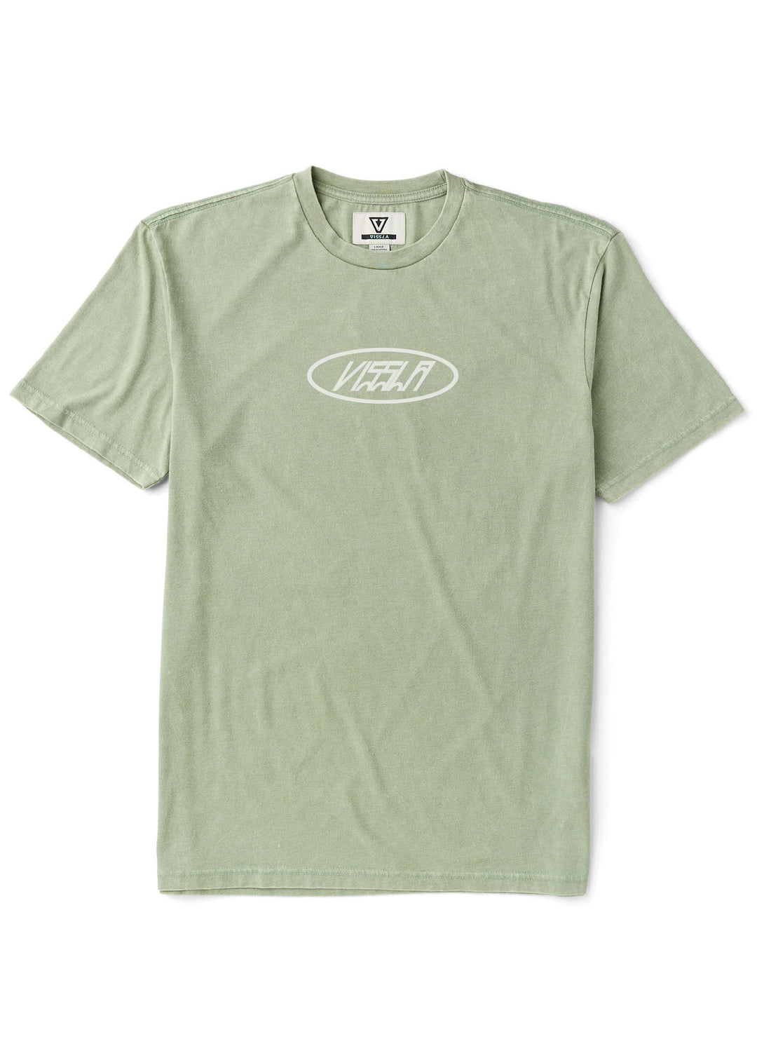 Vissla Woodside Cosmic Wash Boys Tee in Sage, view 2