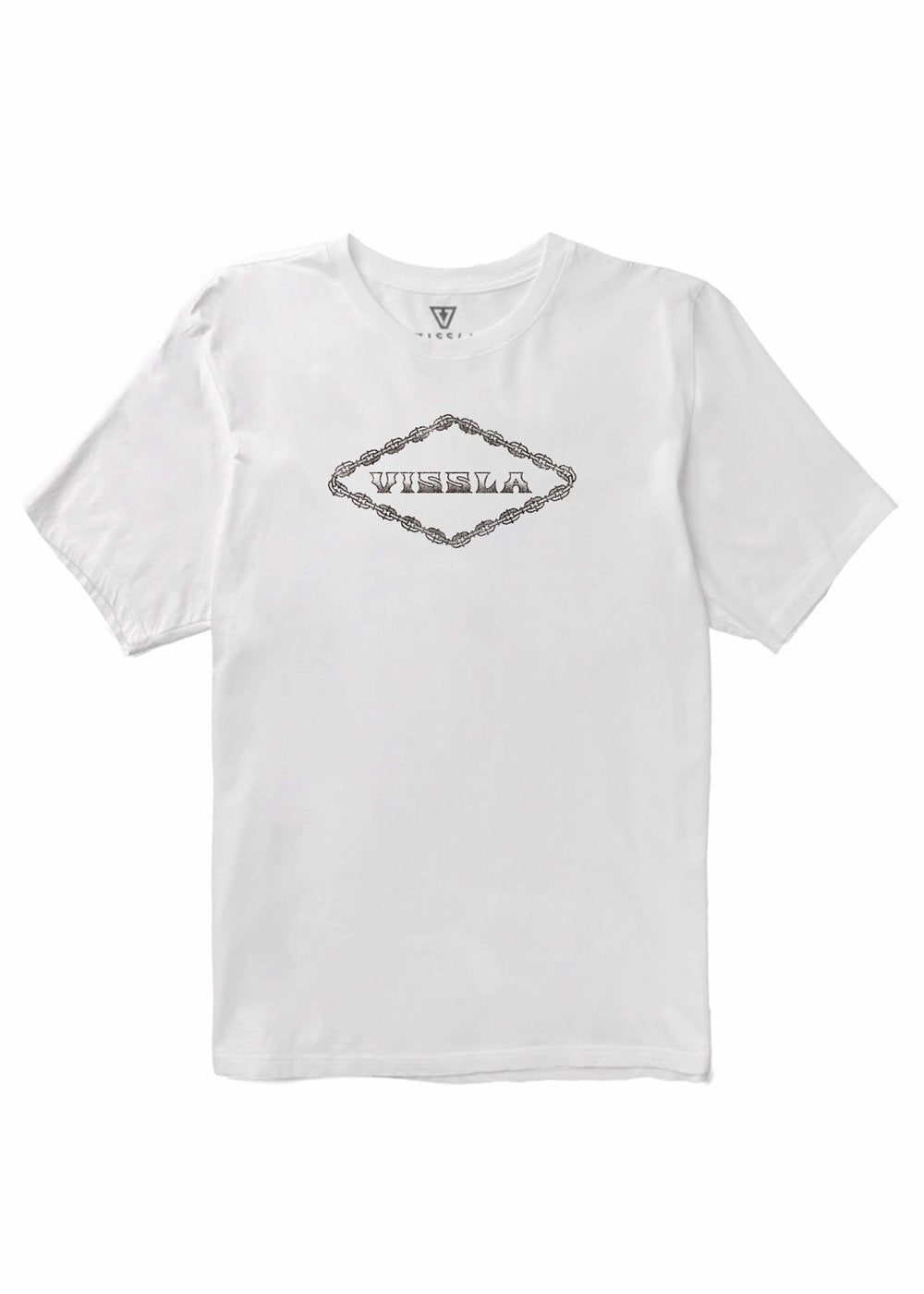 Vissla Tube Hounds Boys Tee in White, view 2