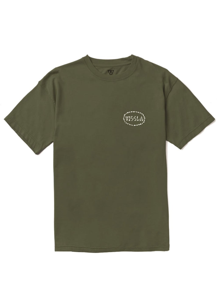 Vissla Bone Cove Boys Tee in Surplus, view 2