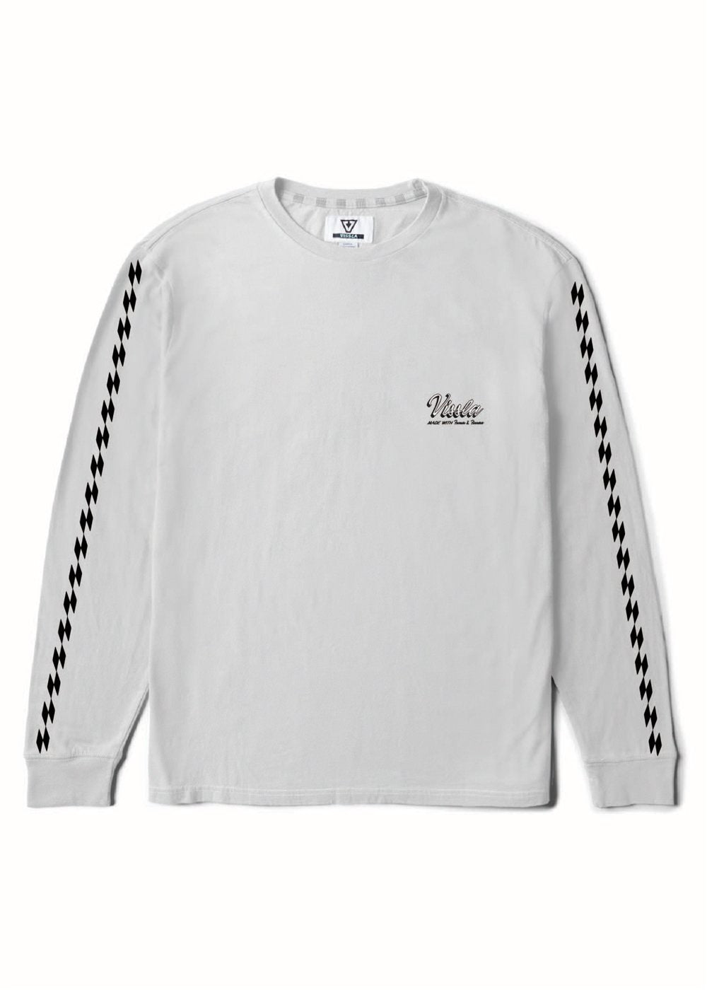 Vissla Handmade Boys Long Sleeve Tee in White, view 2