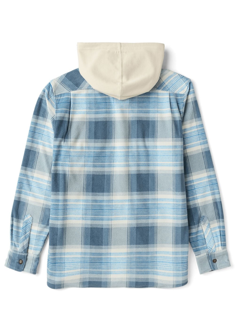 Vissla Eco-Zy Boys Polar Flannel Shirt Jacket in Blue Haze, view 2