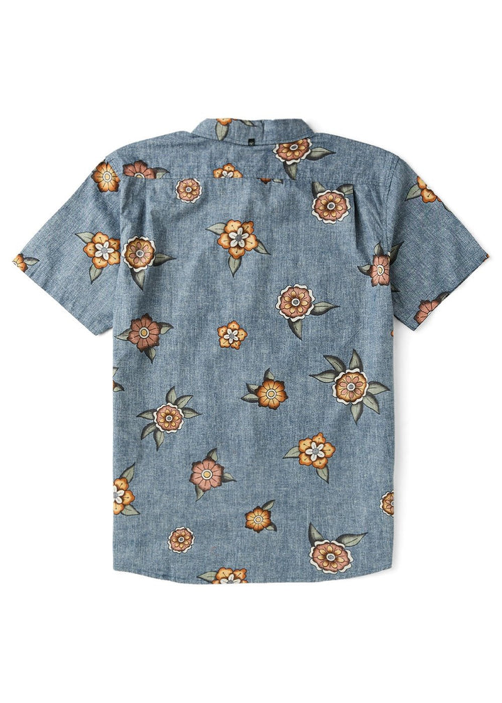 Vissla Ink Lines Eco Boys SS Shirt in Midnight, view 3