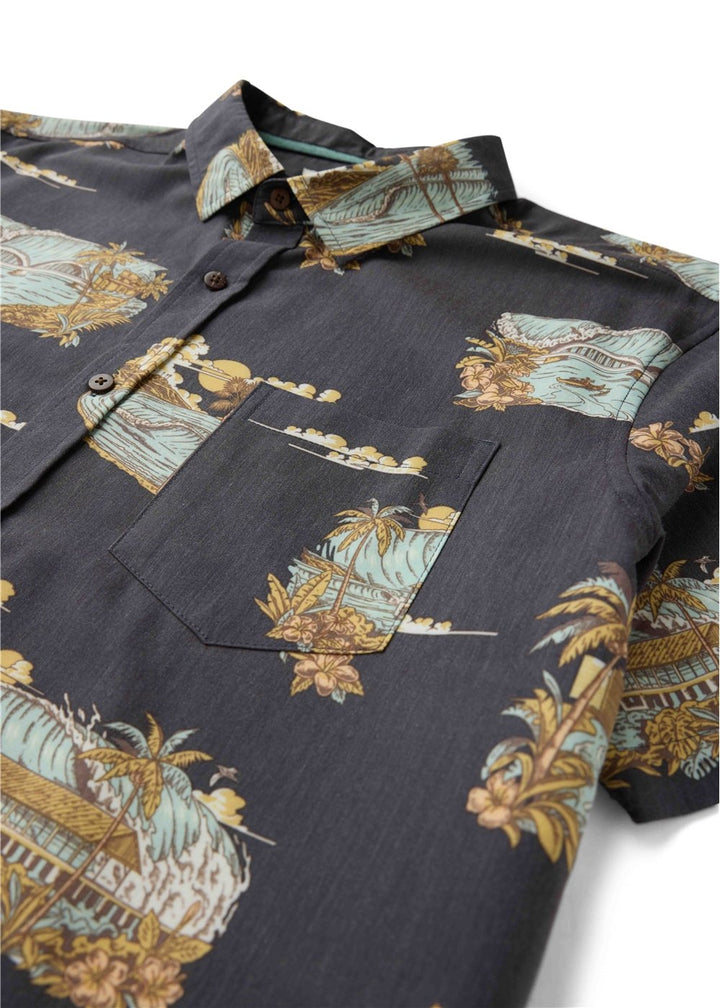 Vissla Aloha &amp; Adios Eco Boys SS Shirt in Phantom, view 3
