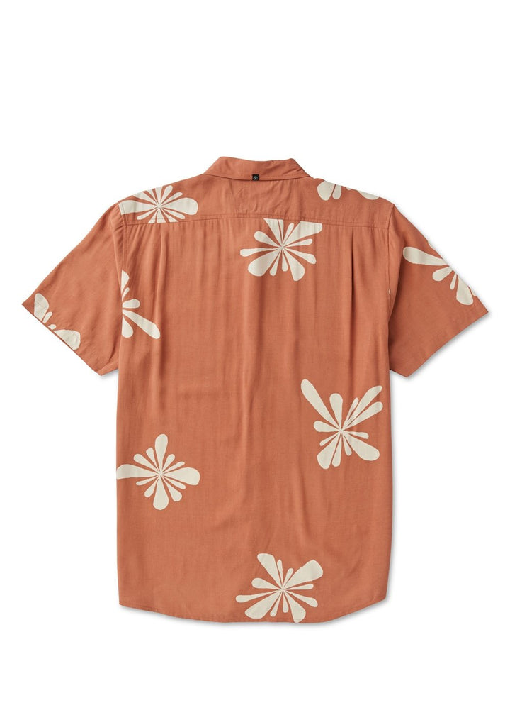Vissla Solstice Boys Short Sleeve Shirt in Chili, view 2