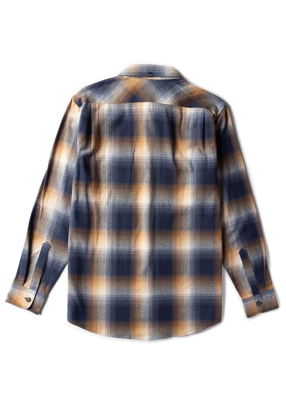 Vissla Boys Central Coast Eco LS Flannel in Dark Naval, view 2