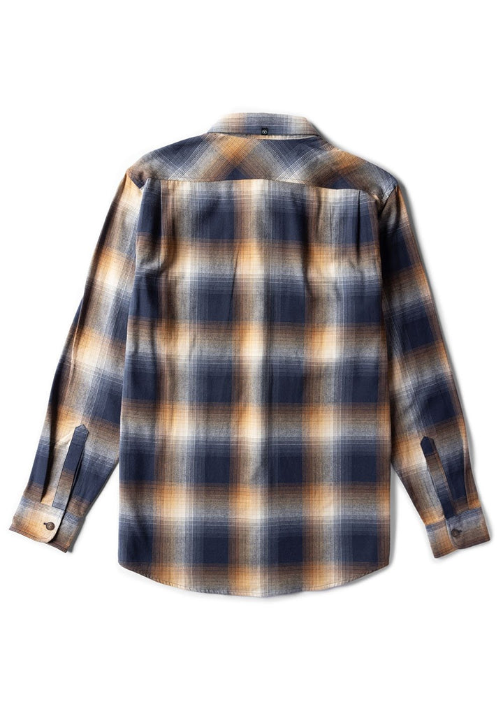 Vissla Boys Central Coast Eco LS Flannel in Dark Naval, view 2