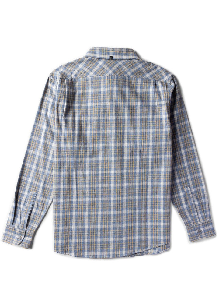 Vissla Central Coast Boys Eco LS Flannel in Dusk Heather, view 2