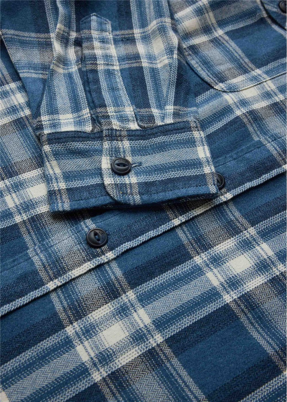Vissla Coast Lightweight Eco Boys Flannel in Dark Denim, view 2