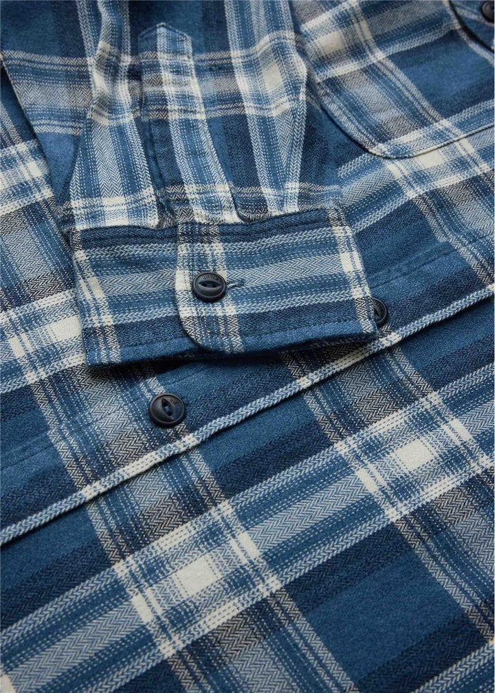 Vissla Coast Lightweight Eco Boys Flannel in Dark Denim, view 2