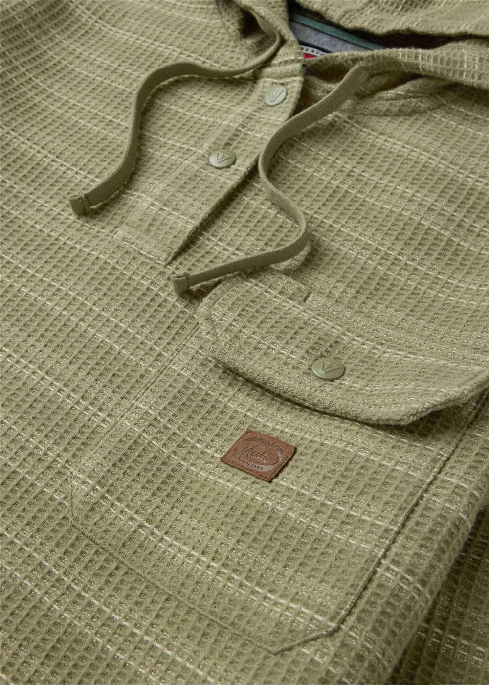 Vissla Creators Thermal Eco Boys Popover in Sage, view 3