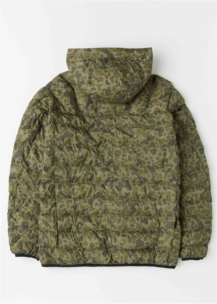 Vissla Pacific Packable Eco Boys Puff Jacket in Camo, view 2