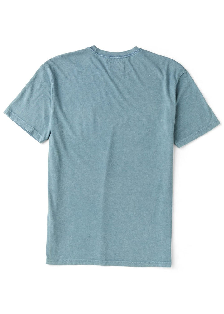 Vissla Solid Sets Cosmic Wash Boys Short Sleeve Pocket Tee in Blue Haze, view 2