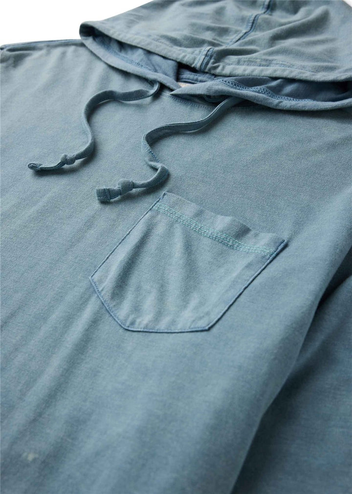 Vissla Solid Sets Boys Knit Pullover in Blue Haze, view 3