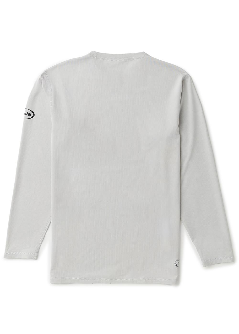 Vissla Youth Pro Comp LS Sun Shirt in Storm Grey, view 2