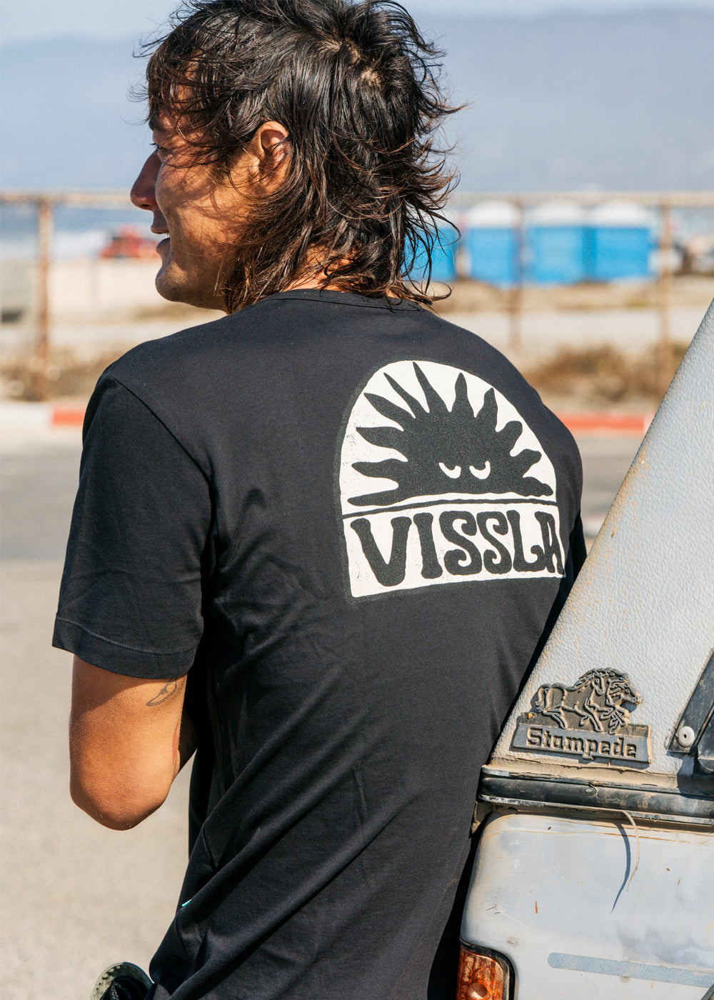 Vissla Burner Organic Tee in Phantom, view 2