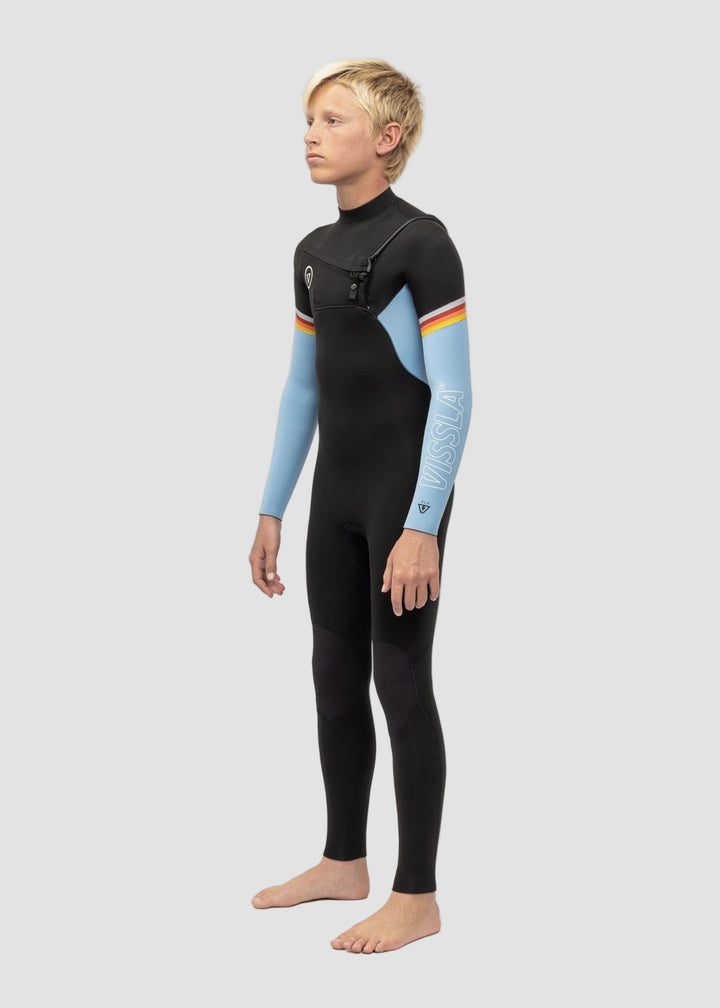 7 Seas Boys Raditude 3-2 Full Chest Zip Wetsuit