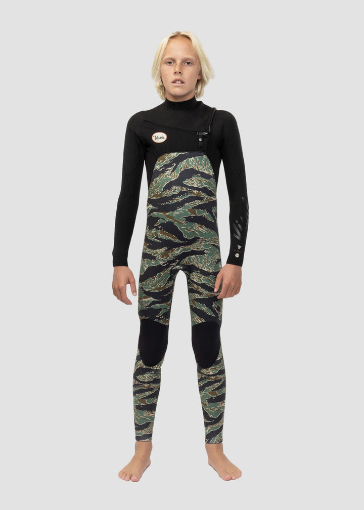 Vissla 7 Seas Boys 4-3 Full Chest Zip Wetsuit